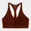Riley Sports Bra Womens Top (Brown)