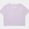 Carine Crop Womens T-Shirt (Purple)