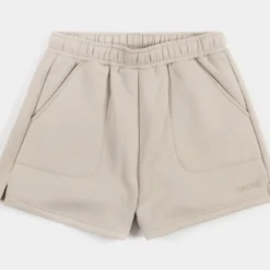 Leila Fleece Womens Shorts (Beige)