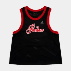 Jordan Jersey 23 Tank Womens Short Sleeve Shirt (Black)