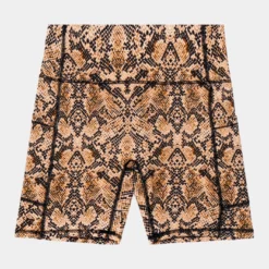 Shayla Biker Shorts Womens Shorts (Brown/Black)