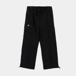 Windbreaker Cargo Womens Pants (Black)