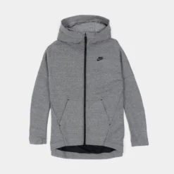 Nike Tech Fleece Cape Full Zip Womens Hoodie (Grey/Carbon)