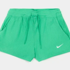 Nike Club Rib Jersey Womens Shorts (Green)