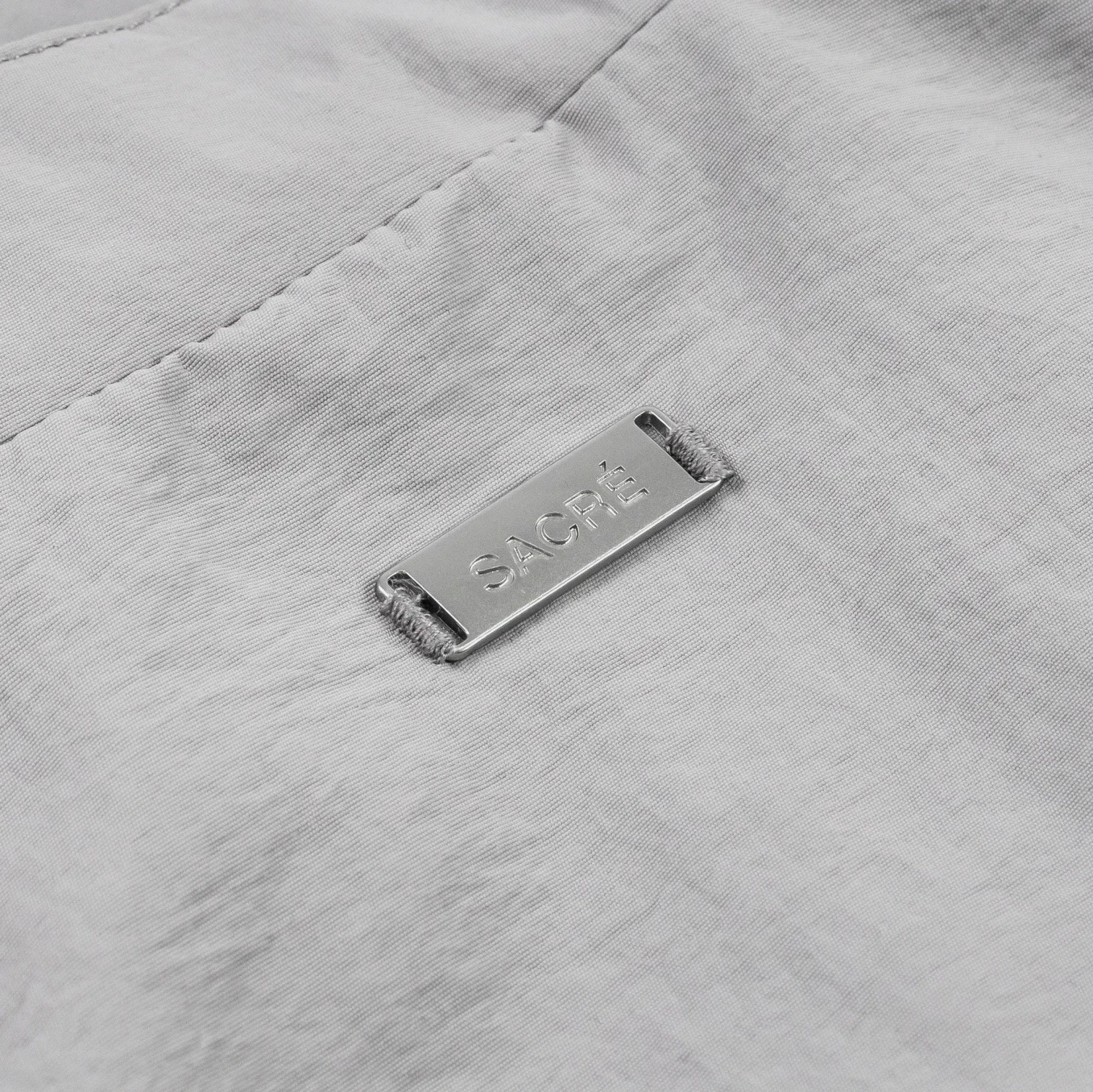 Cropped Windbreaker Womens Jacket (Grey) 3 Cropped Windbreaker Womens Jacket (Grey) - Image 3