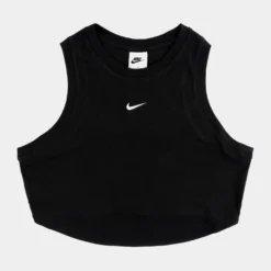 Nike Sport Essentials Ribbed Womens Tank Top (Black/White)