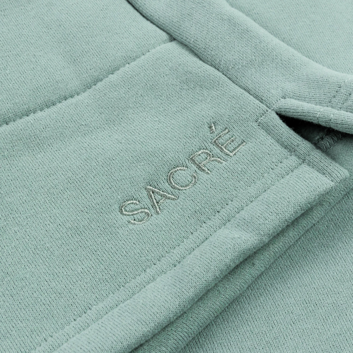 Leila Fleece Womens Shorts (Sage) 3 Leila Fleece Womens Shorts (Sage) - Image 3