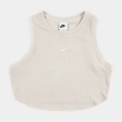 Nike Sport Essentials Ribbed Womens Tank Top (Beige)