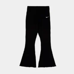Nike NSW High-Waisted Ribbed Jersey Womens Pants (Black)
