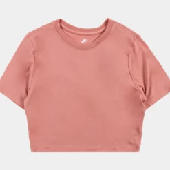Nike NSW Essential Crop Womens Short Sleeve Shirt (Pink)