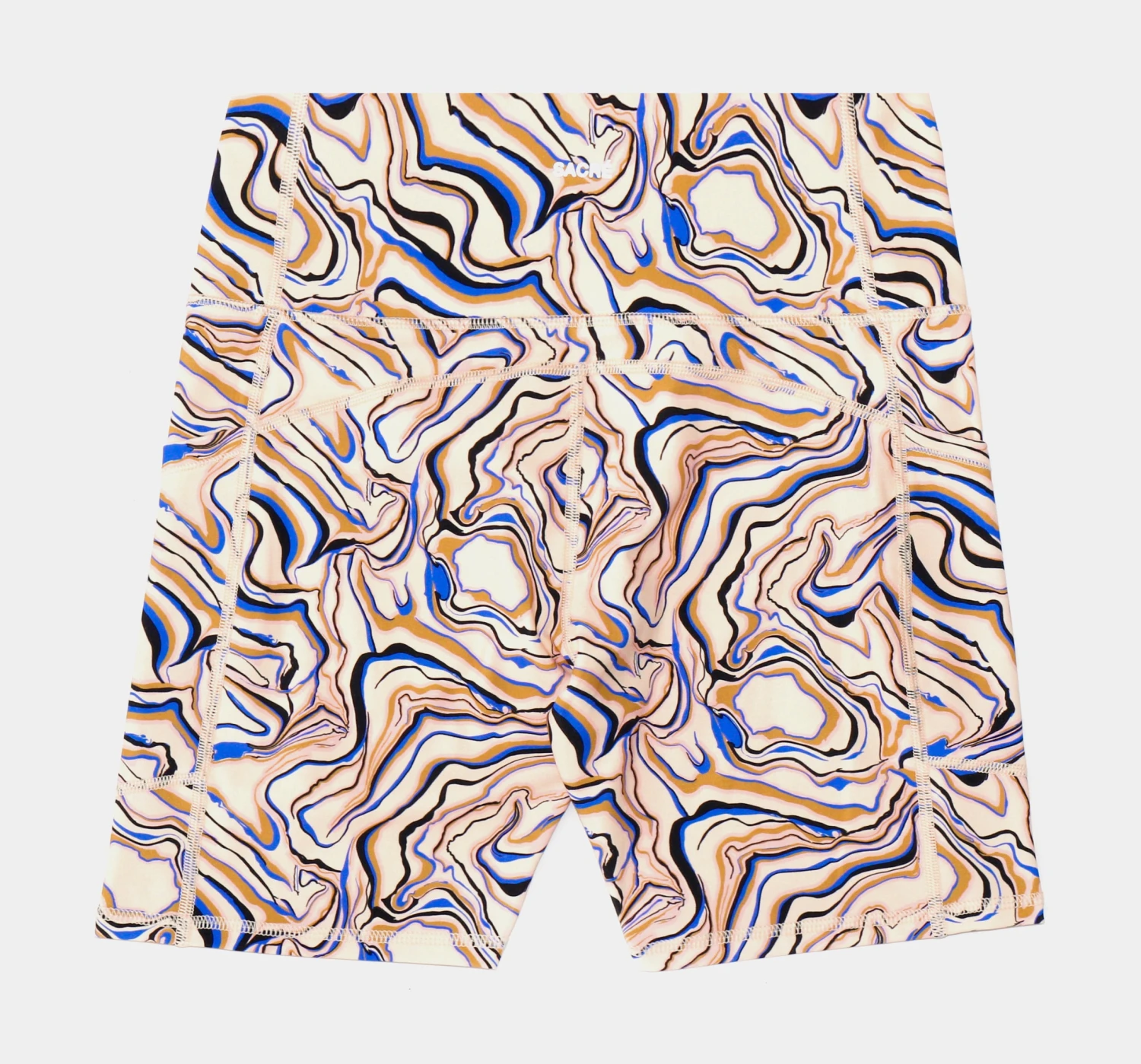 Shayla Biker Shorts Womens Shorts (Blue/Multi) 2 Shayla Biker Shorts Womens Shorts (Blue/Multi) - Image 2