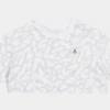 Jordan Cropped GFX Womens Short Sleeve Shirt (White/Grey)