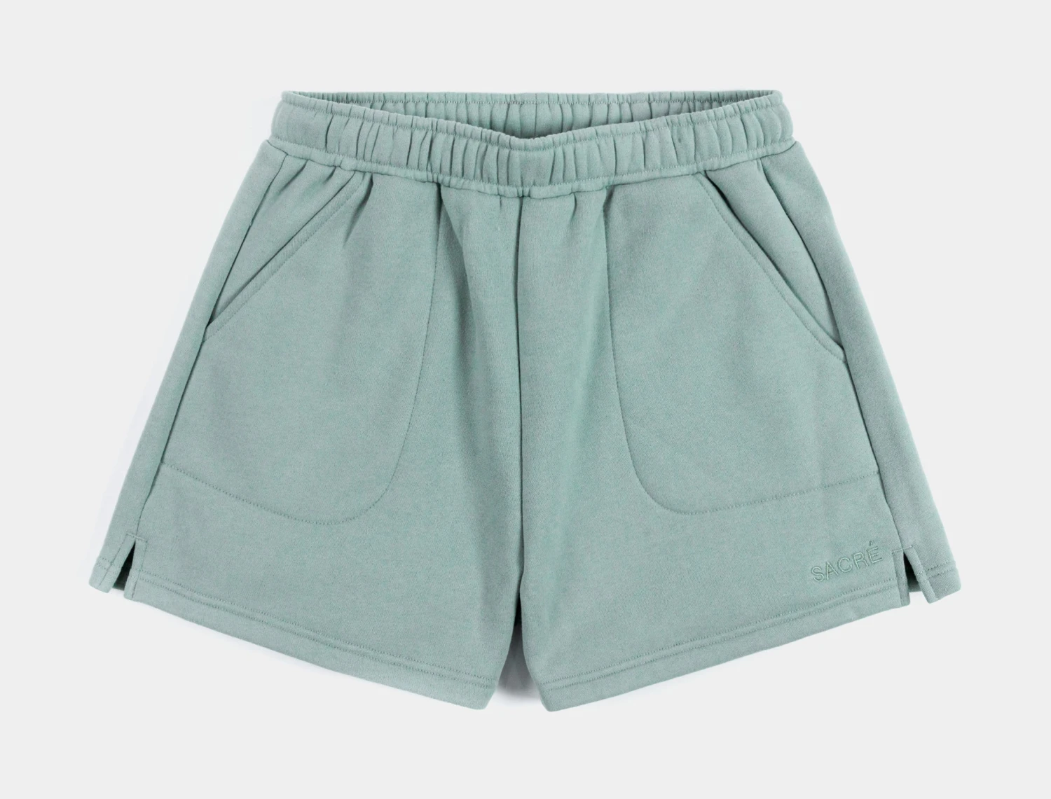 Leila Fleece Womens Shorts (Sage) 1 Leila Fleece Womens Shorts (Sage)