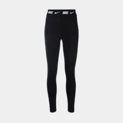 Nike NSW High Waisted Tape Legging Womens Pants (Black)