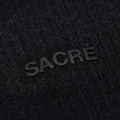 Eva Rib Knit Womens T-Shirt (Black) -Wearzora Sales 6ca5548289e8cb944903bd8356455010