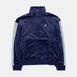Jordan Flight Velour Full Zip Womens Jacket (Blue)