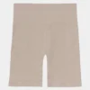 Aiya Rib Knit Womens Shorts (Tan/Beige)
