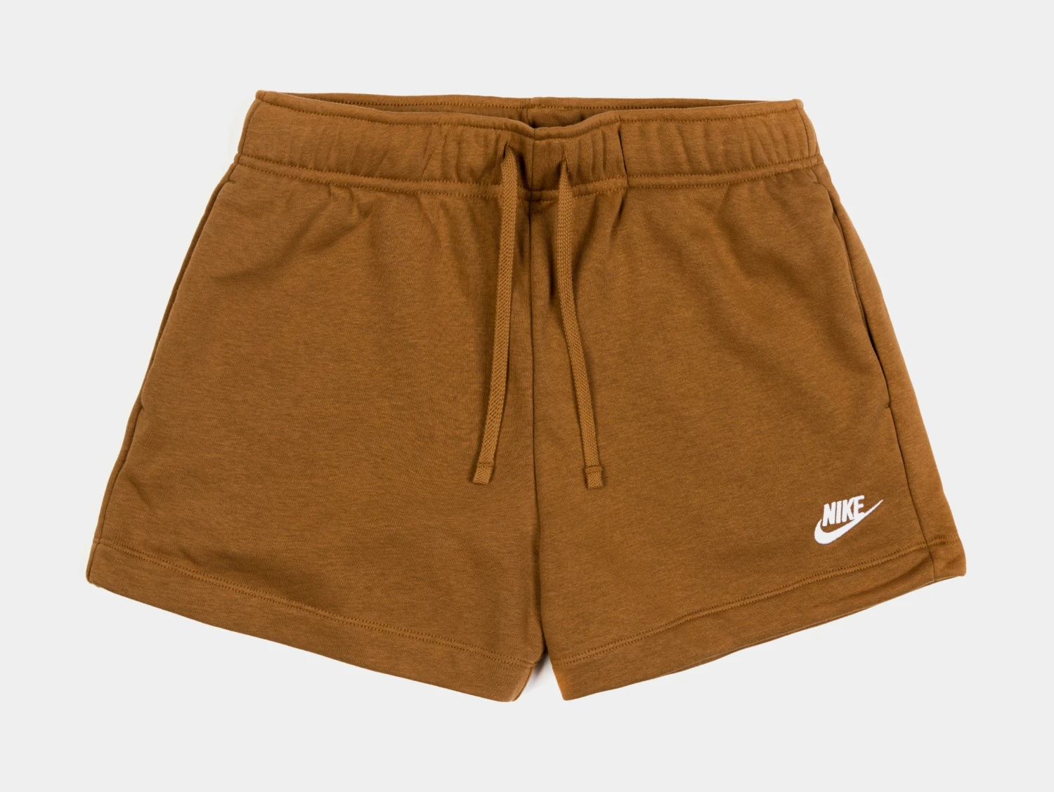 Nike NSW Club Fleece Womens Shorts (Brown) 1 Nike NSW Club Fleece Womens Shorts (Brown)