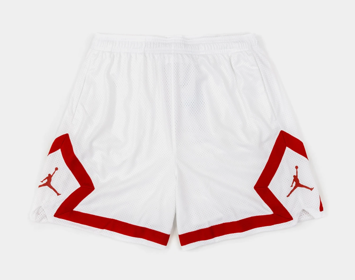 Jordan Heritage Diamond Womens Shorts (White/Red) 1 Jordan Heritage Diamond Womens Shorts (White/Red)