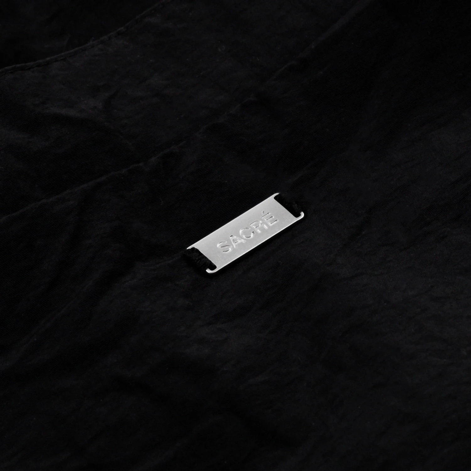 Cropped Windbreaker Womens Jacket (Black) 3 Cropped Windbreaker Womens Jacket (Black) - Image 3