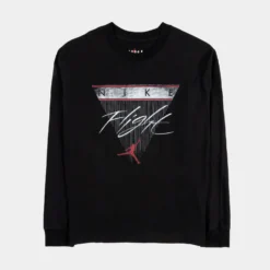 Jordan Flight GFX Womens Long Sleeve Shirt (Black)