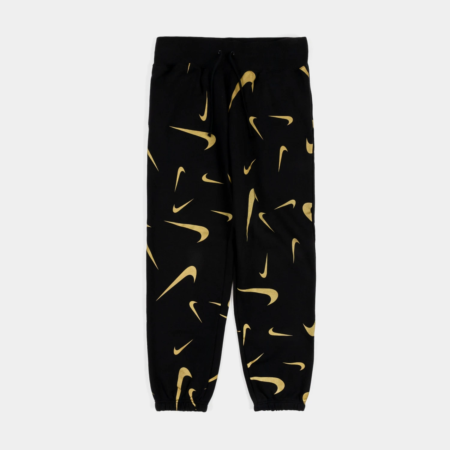Nike Fleece High Waisted Joggers Womens Pants (Black/Yellow) 1 Nike Fleece High Waisted Joggers Womens Pants (Black/Yellow)