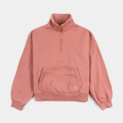 Jordan Flight Fleece Womens Quarter Zip (Pink)