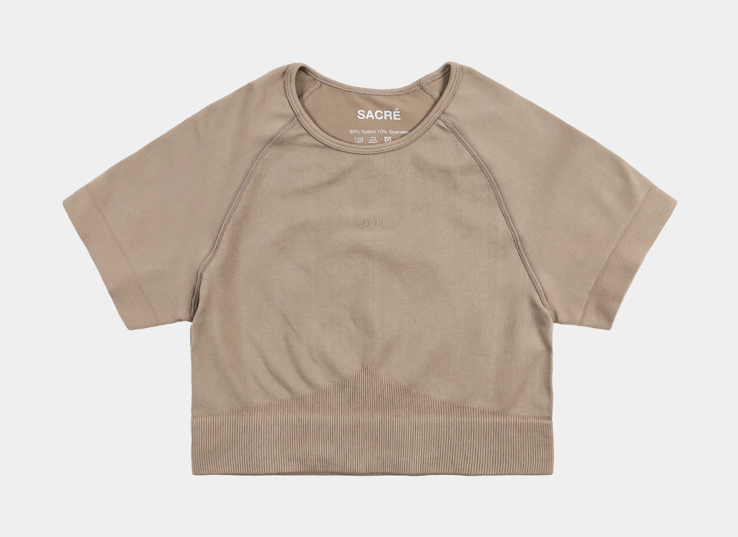 Stacia Rashguard Crop Womens Short Sleeve Shirt (Brown) 1 Stacia Rashguard Crop Womens Short Sleeve Shirt (Brown)