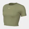 Nike NSW Essential Crop Womens Short Sleeve Shirt (Green)