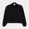 Cropped Windbreaker Womens Jacket (Black)