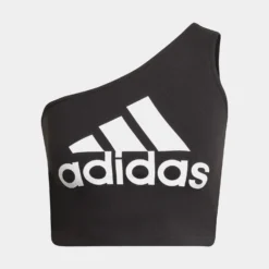 ADIDAS Future Icons Badge Of Sports One Shoulder Tank Womens Top (Black)