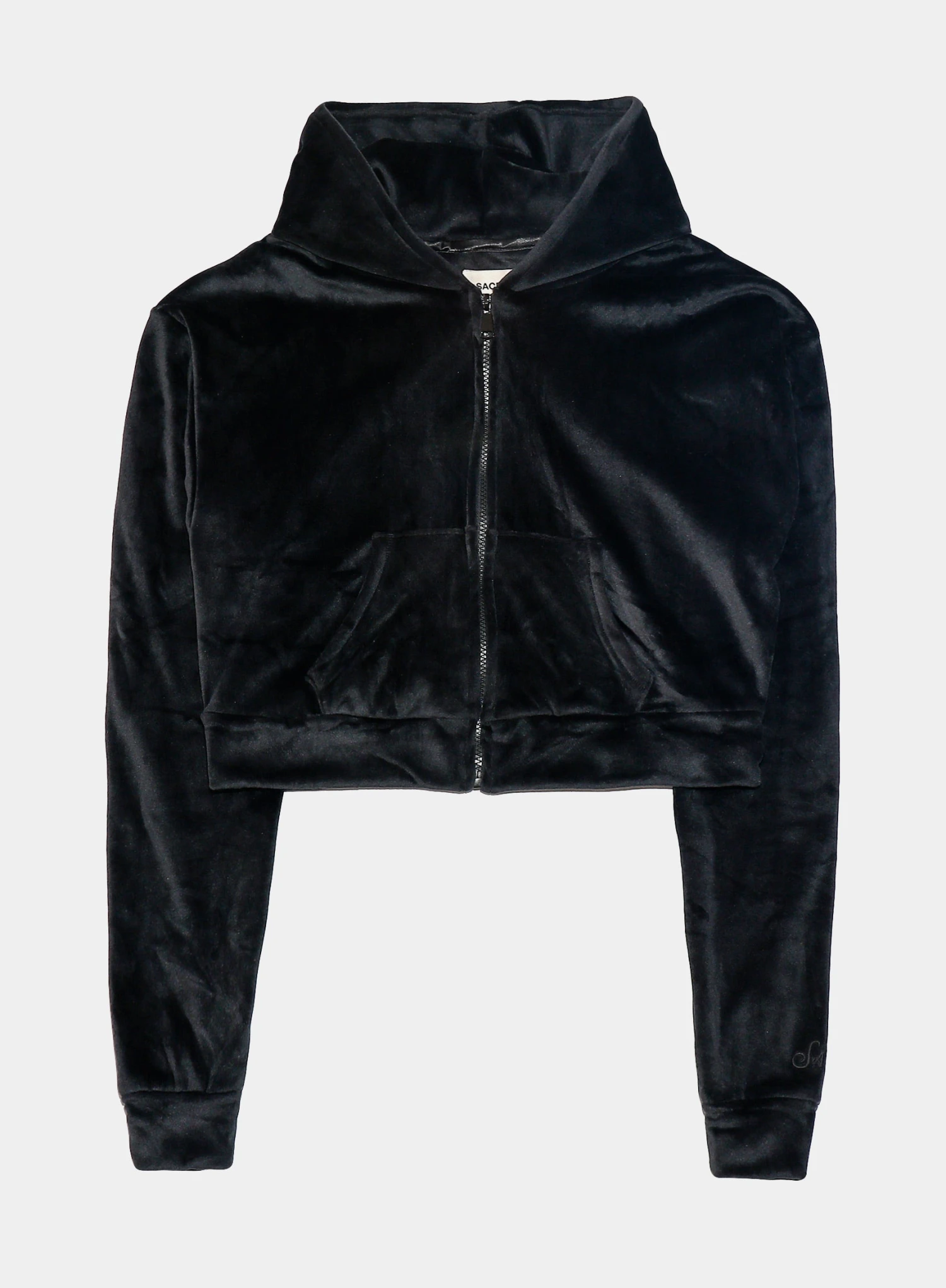 Solei Velour Hoodie Womens Hoodie (Obsidian Black) 1 Solei Velour Hoodie Womens Hoodie (Obsidian Black)