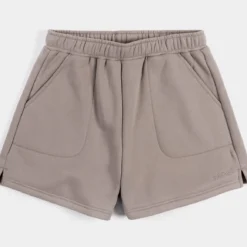 Leila Fleece Womens Shorts (Grey)