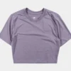 Nike NSW Essential Crop Womens Short Sleeve Shirt (Purple)