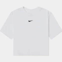 Nike NSW Essential Crop Womens Short Sleeve Shirt (White)
