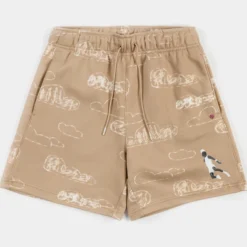 Jordan Artist Series By Parker Duncan Brooklyn Fleece Womens Shorts (Beige)