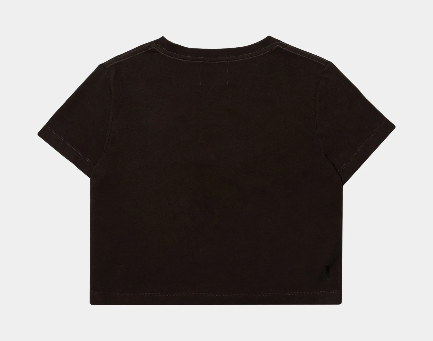 Carine Crop Washed Womens T-Shirt (Black) 2 Carine Crop Washed Womens T-Shirt (Black) - Image 2