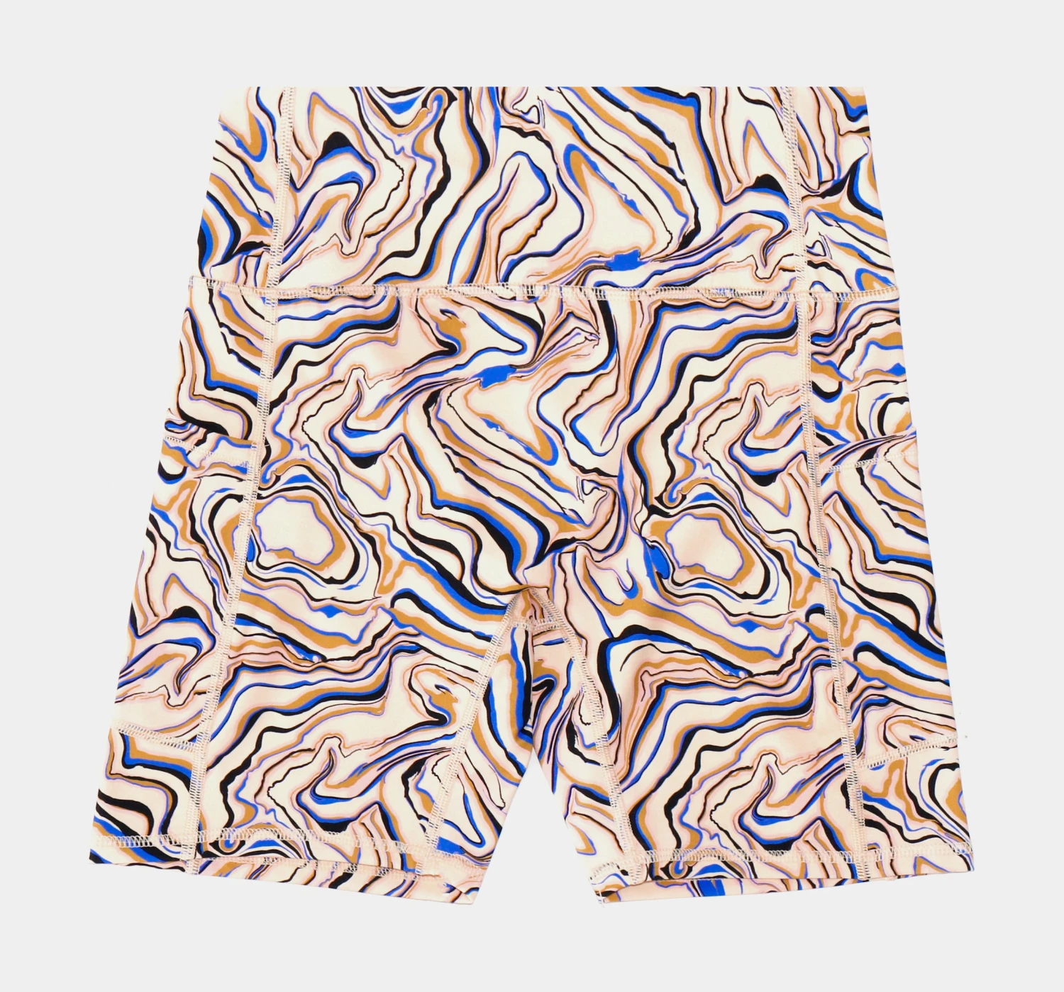 Shayla Biker Shorts Womens Shorts (Blue/Multi) 1 Shayla Biker Shorts Womens Shorts (Blue/Multi)